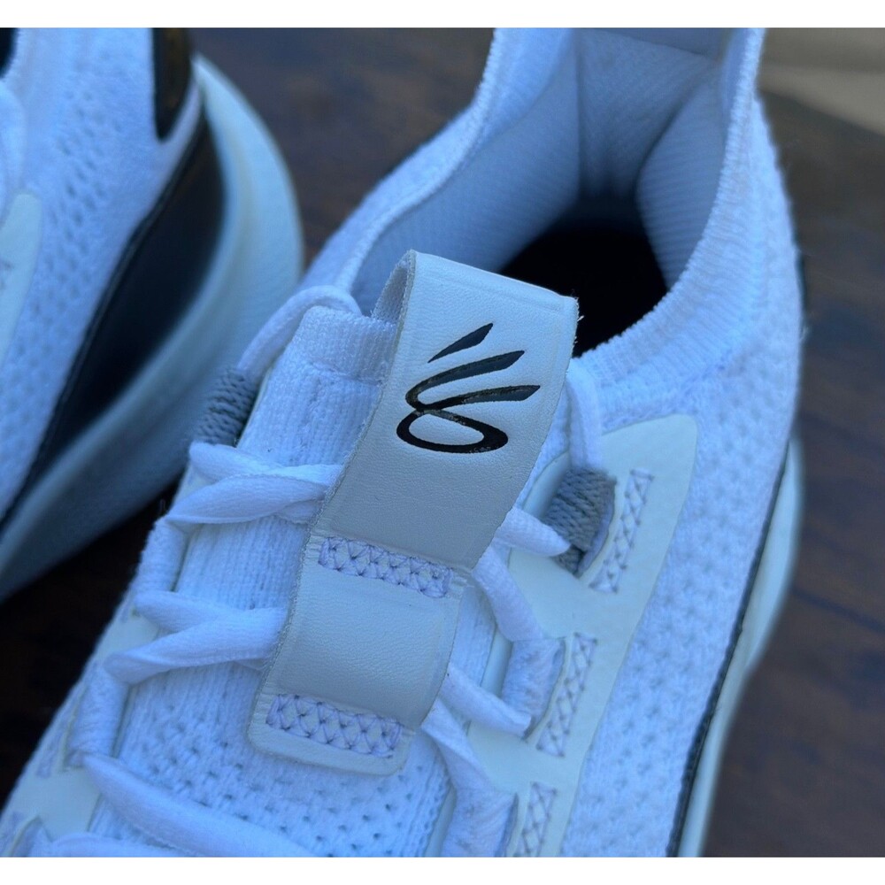 Under Armour Curry Flow White Black Basketball Shoes Youth 6Y EU 38.5 Athletic - Picture 15 of 16